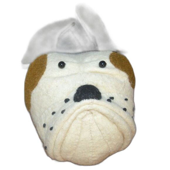 Fiona Walker England Bulldog Dog Nursery Felt Animal Head Decor - Picture 12 of 13